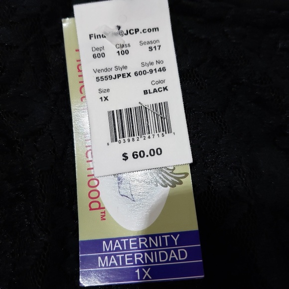 Planet Motherhood black lace dress NWT - Picture 4 of 7